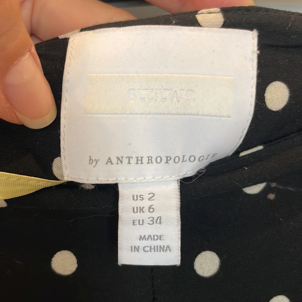 Anthro Wide Pants Sz 2 - Picture 4 of 4